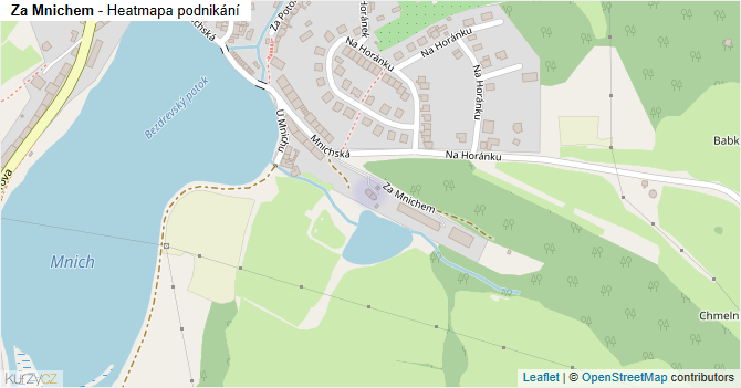 Za Mnichem - mapa podnikání