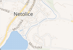 Za Potokem v obci Netolice - mapa ulice