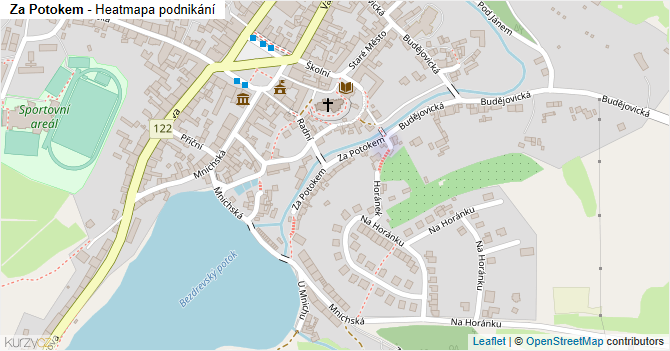 Za Potokem - mapa podnikání
