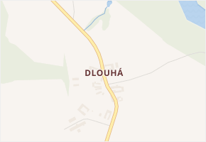 Dlouhá v obci Netřebice - mapa části obce