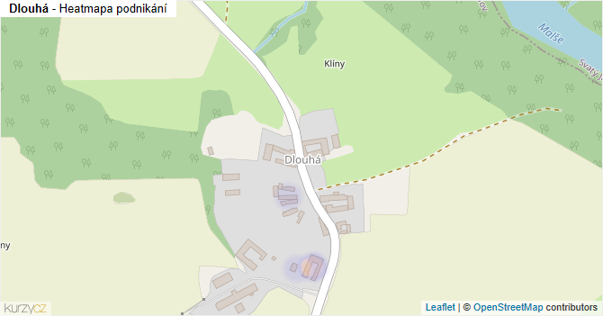 Dlouhá - mapa podnikání