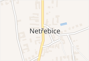 Netřebice v obci Netřebice - mapa části obce