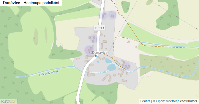 Dunávice - mapa podnikání