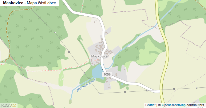 Maskovice - mapa části obce