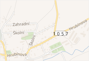 Růžová v obci Netvořice - mapa ulice