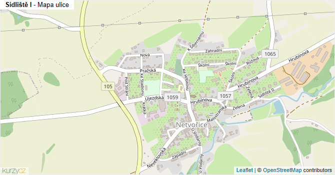 Sídliště I - mapa ulice