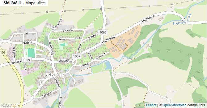 Sídliště II. - mapa ulice