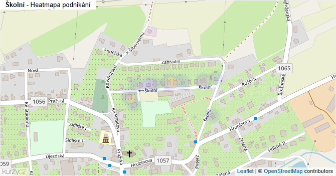 Školní - mapa podnikání