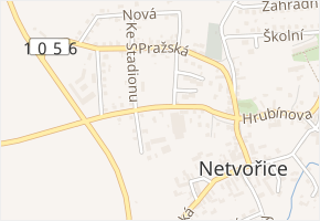 Újezdská v obci Netvořice - mapa ulice