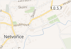 Zelená v obci Netvořice - mapa ulice