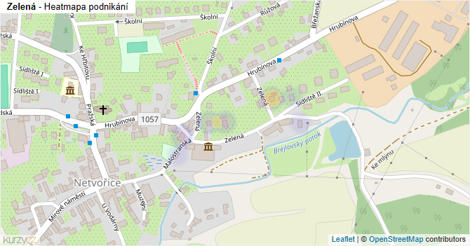 Zelená - mapa podnikání