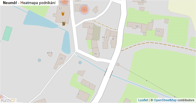 Neuměř - mapa podnikání