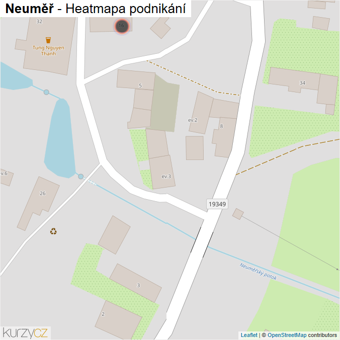 Mapa Neuměř - Firmy v obci.