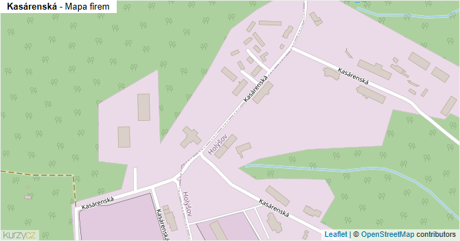 Kasárenská - mapa firem