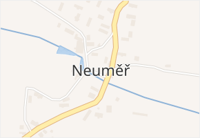 Neuměř v obci Neuměř - mapa části obce