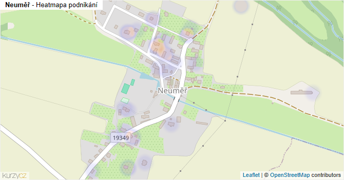 Neuměř - mapa podnikání