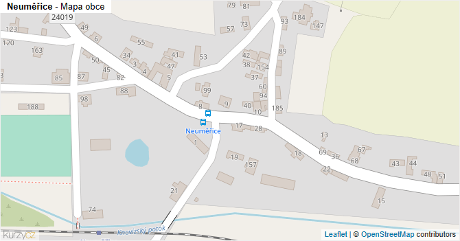 Neuměřice - mapa obce