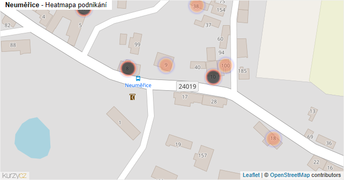 Neuměřice - mapa podnikání