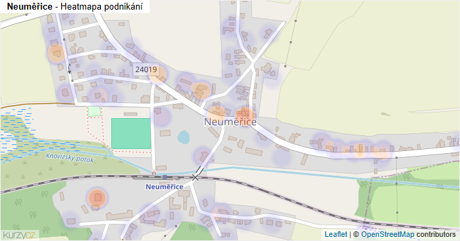 Neuměřice - mapa podnikání