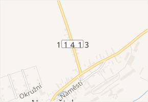 Na Bráně v obci Neumětely - mapa ulice