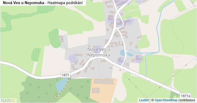 Nová Ves u Nepomuka - mapa podnikání