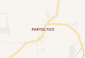 Partoltice v obci Neurazy - mapa části obce