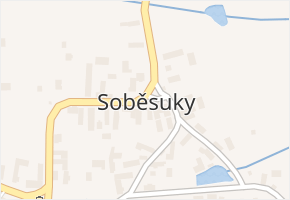 Soběsuky v obci Neurazy - mapa části obce