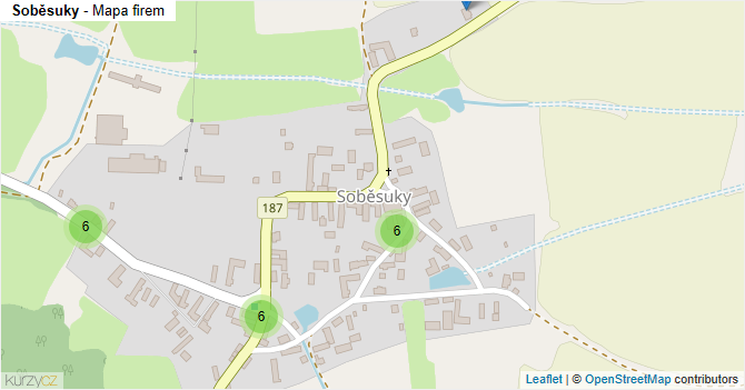 Soběsuky - mapa firem