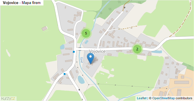 Vojovice - mapa firem