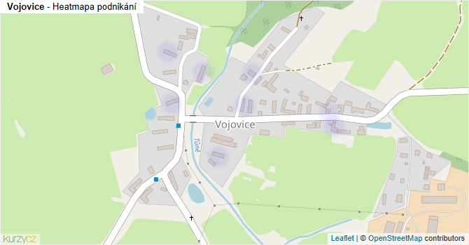 Vojovice - mapa podnikání