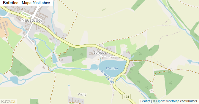Bořetice - mapa podnikání