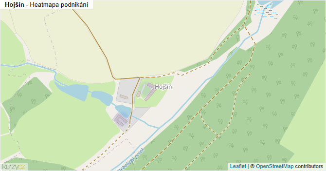 Hojšín - mapa podnikání