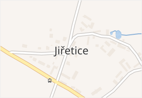 Jiřetice v obci Neustupov - mapa části obce