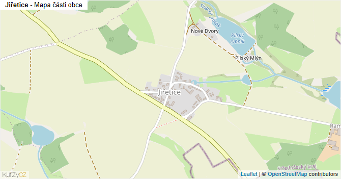 Jiřetice - mapa části obce