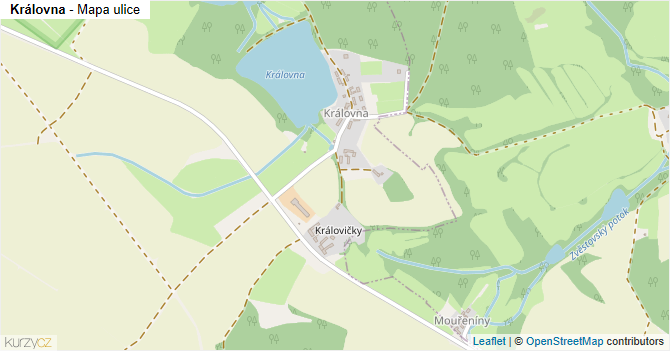 Královna - mapa ulice
