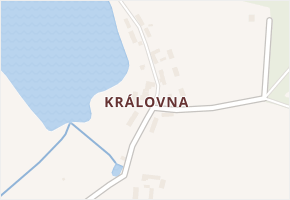 Královna v obci Neustupov - mapa části obce
