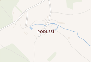 Podlesí v obci Neustupov - mapa ulice