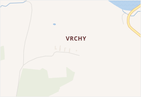 Vrchy v obci Neustupov - mapa ulice