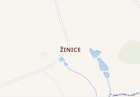 Žinice v obci Neustupov - mapa části obce