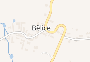 Bělice v obci Neveklov - mapa části obce