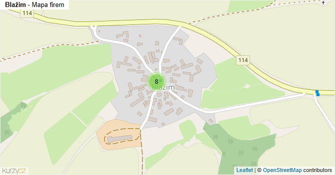 Blažim - mapa firem