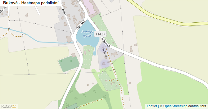 Buková - mapa podnikání