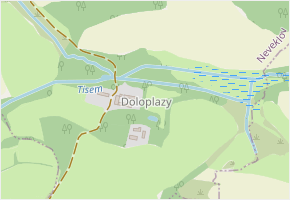Doloplazy v obci Neveklov - mapa části obce