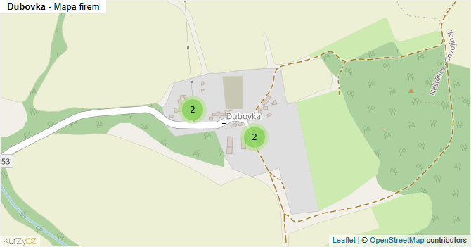 Dubovka - mapa firem