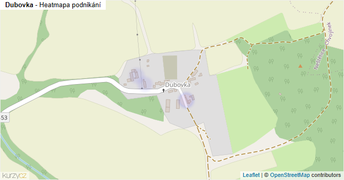 Dubovka - mapa podnikání