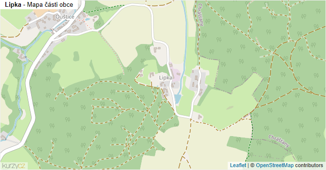 Lipka - mapa části obce