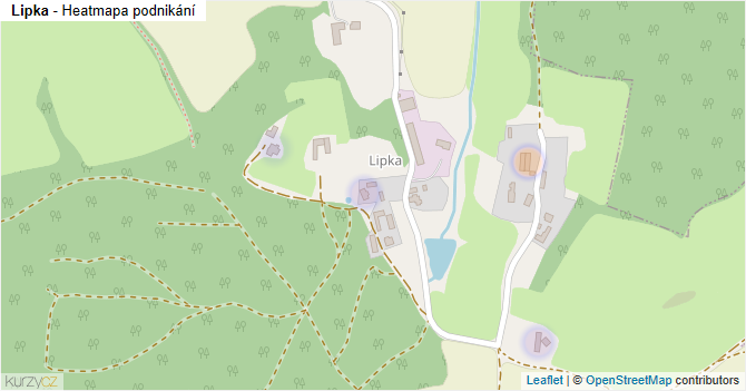 Lipka - mapa podnikání
