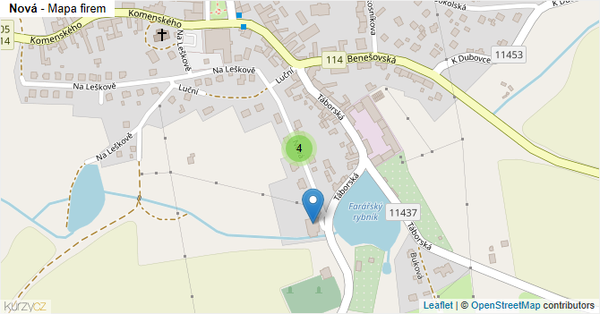 Nová - mapa firem
