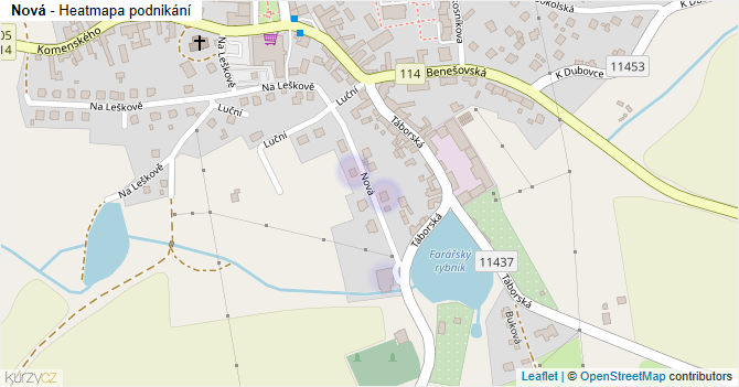 Nová - mapa podnikání