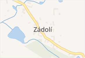 Zádolí v obci Neveklov - mapa části obce